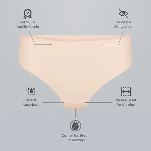 Seamless Camel Toe Thong